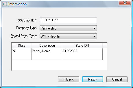 Creating a New Company Data Set