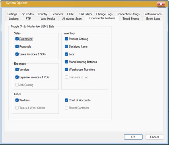 MEL Experimental Features