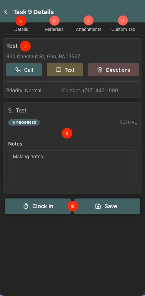 FSP Details Tab