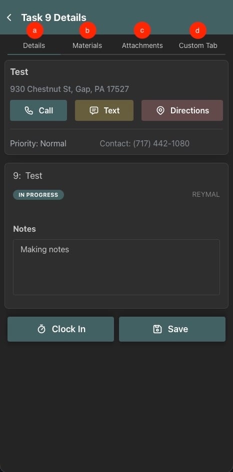 FSP Task Window