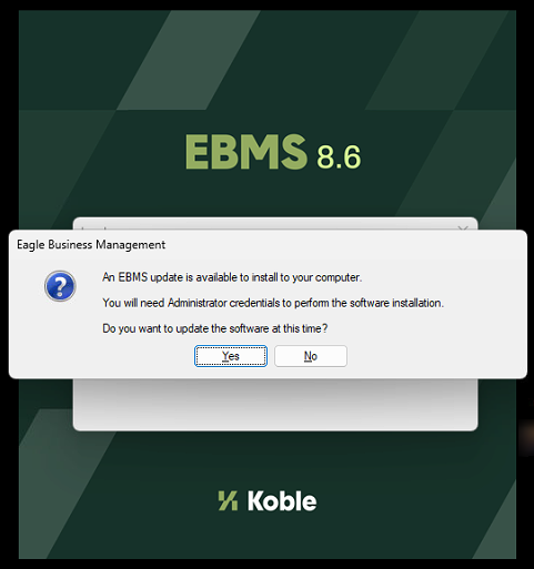 Updating EBMS